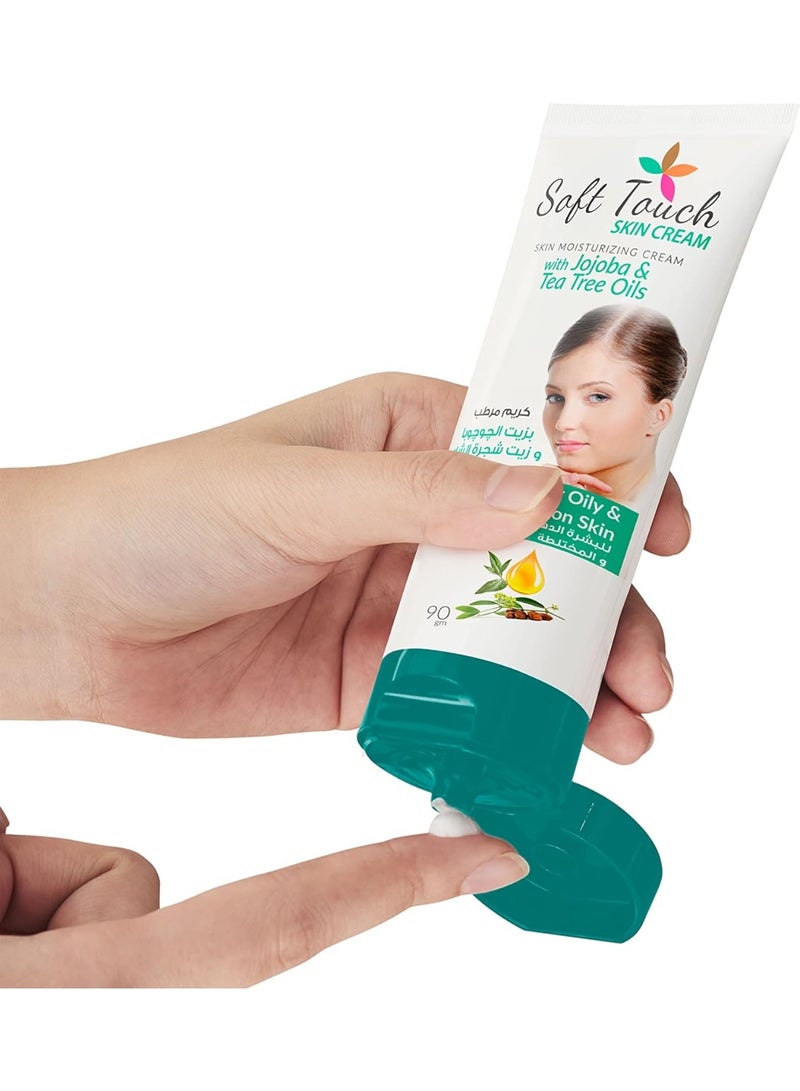 Soft Touch Cream with Jojoba Oil & Tea Tree Oil for Oily & Combination Skin – 90 g - Image 3